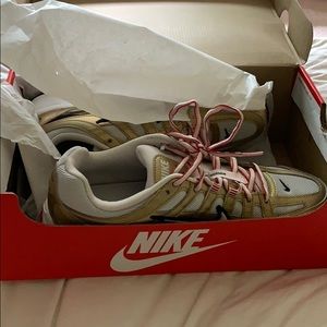 Nike P-6000 Gold White and Red metallic sneaker